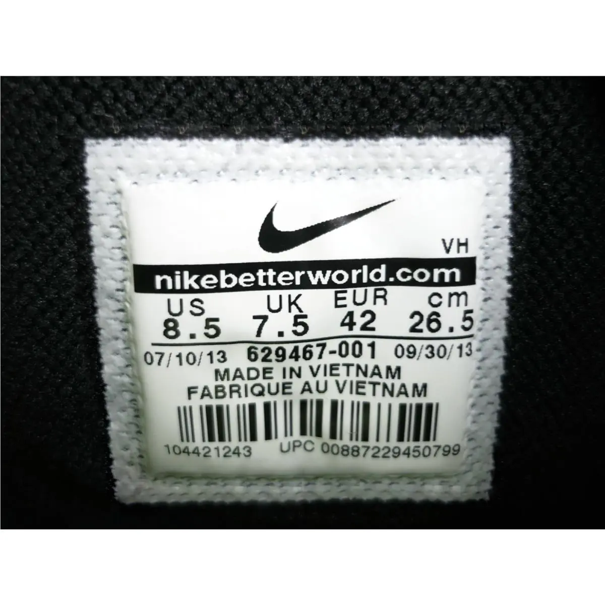 Nike shoes - Nike Air Mission - Air Mission - 629467-001 - Black/Volt (UPC: 887229450799) 8