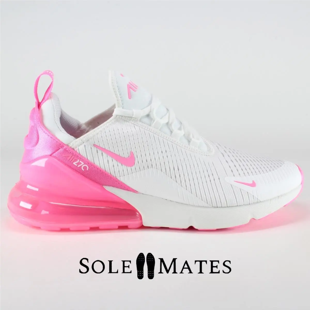 Nike Air Max 270 Summit White Pink HJ3222-104 Men`s Size 9 / Women`s 10.5 Shoes