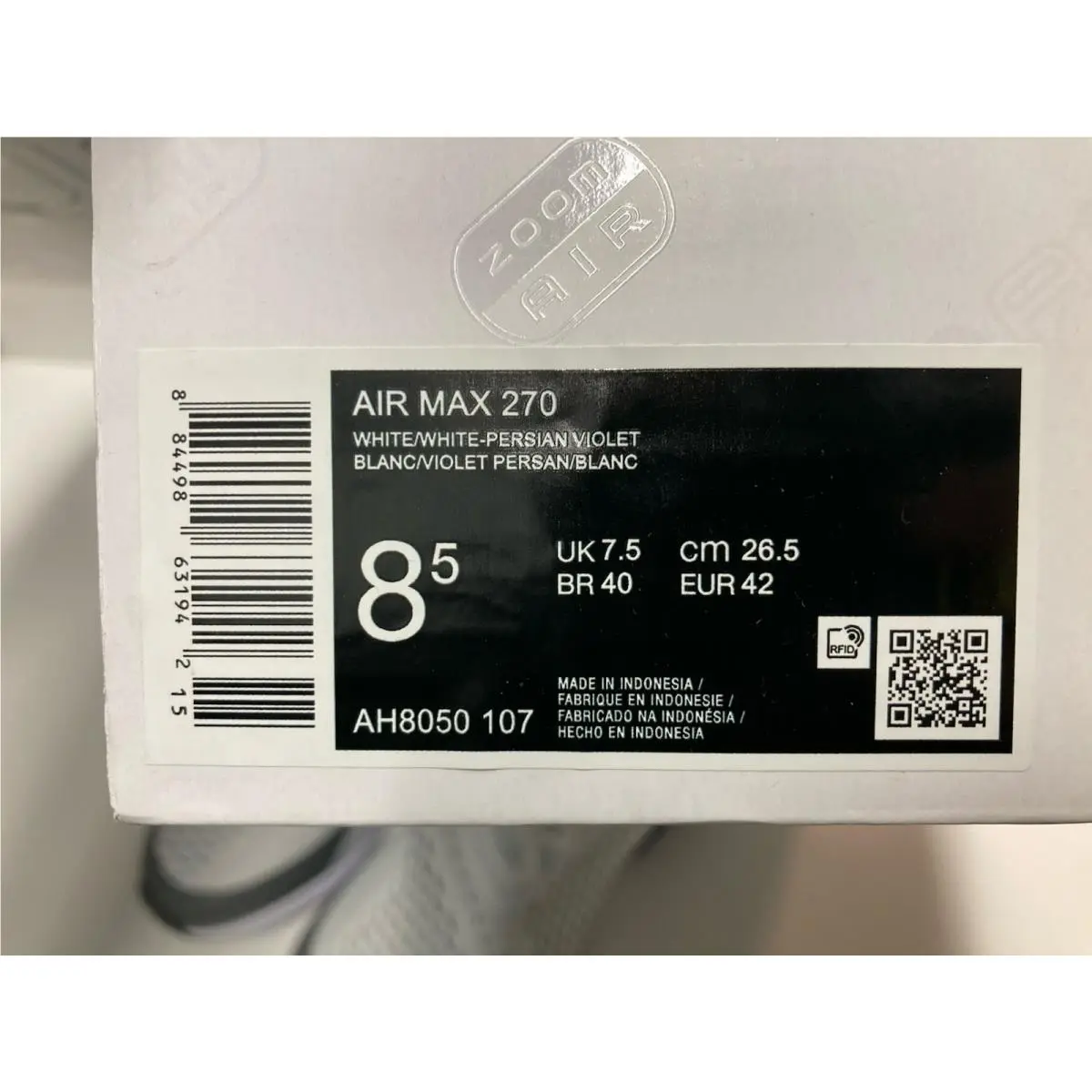 Nike shoes - Nike Air Max 270 - Air Max - AH8050-107 - White 9