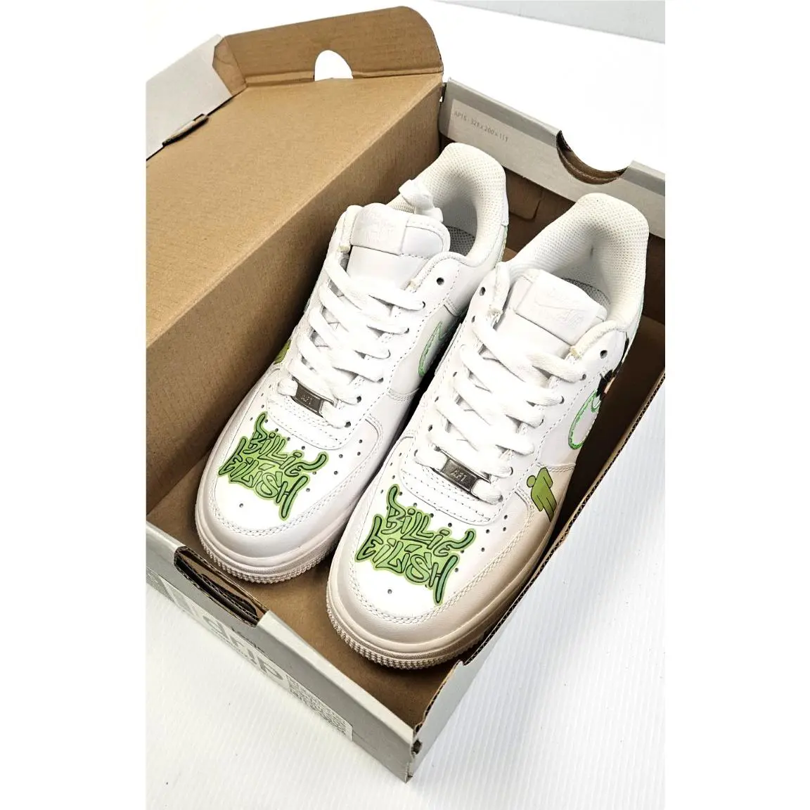 Nike shoes - Nike Air Force 1 Billie Eilish Custom - White 1