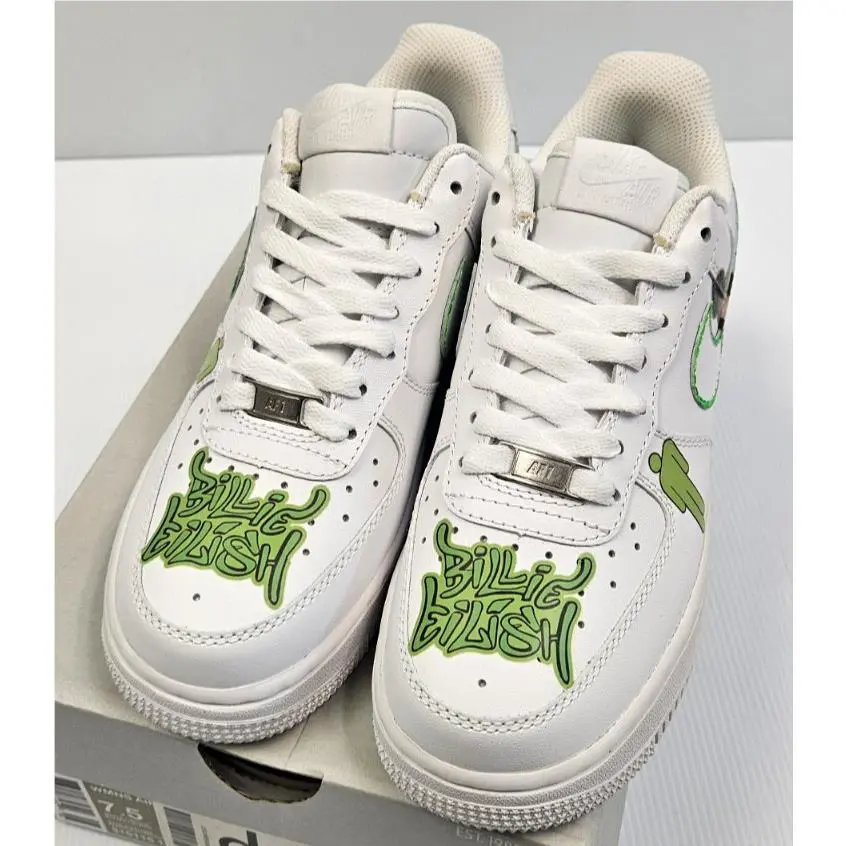 Nike shoes - Nike Air Force 1 Billie Eilish Custom - White 3