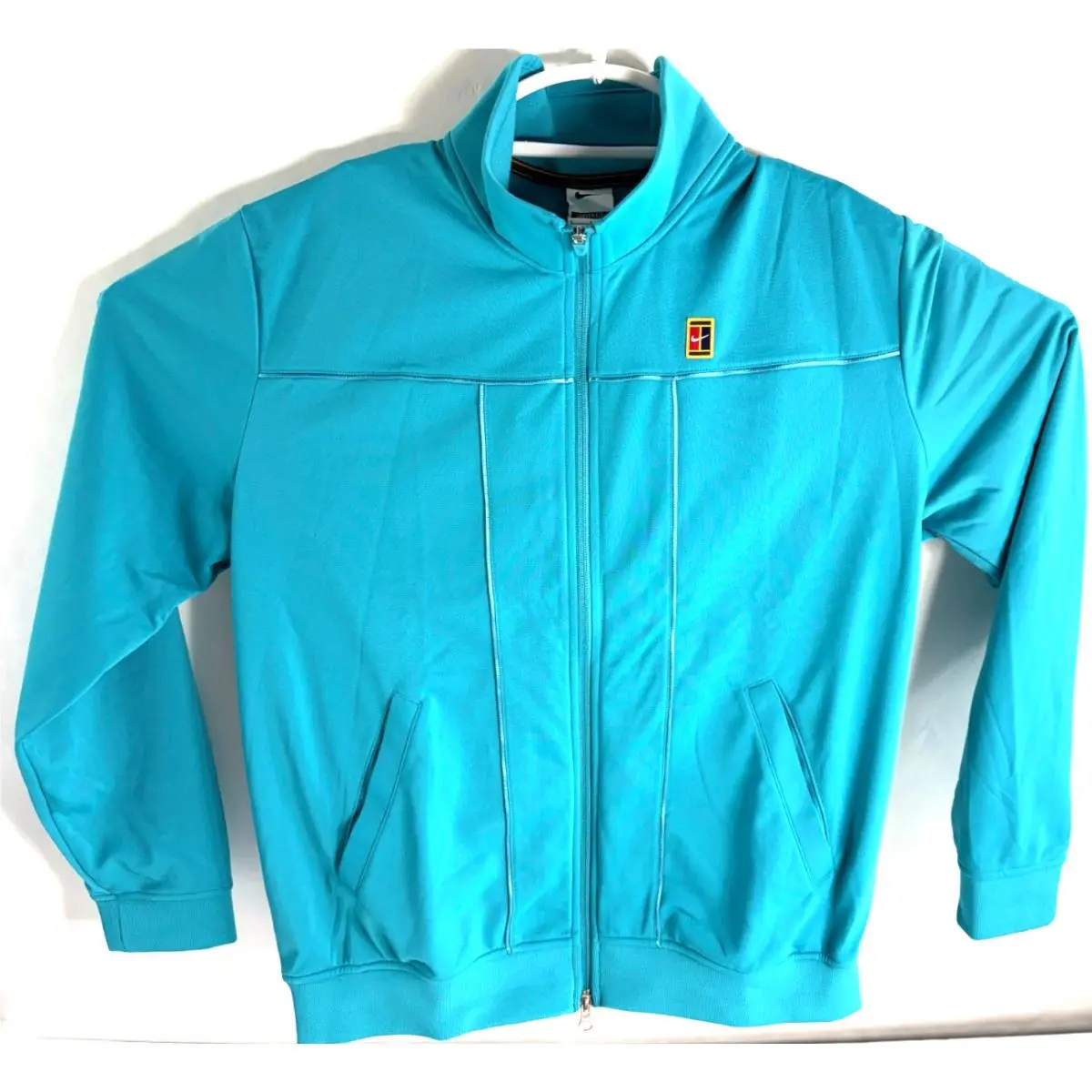 Nike Court Heritage Tennis Jacket Teal Nebula Men`s Size Xlarge DC0620-368