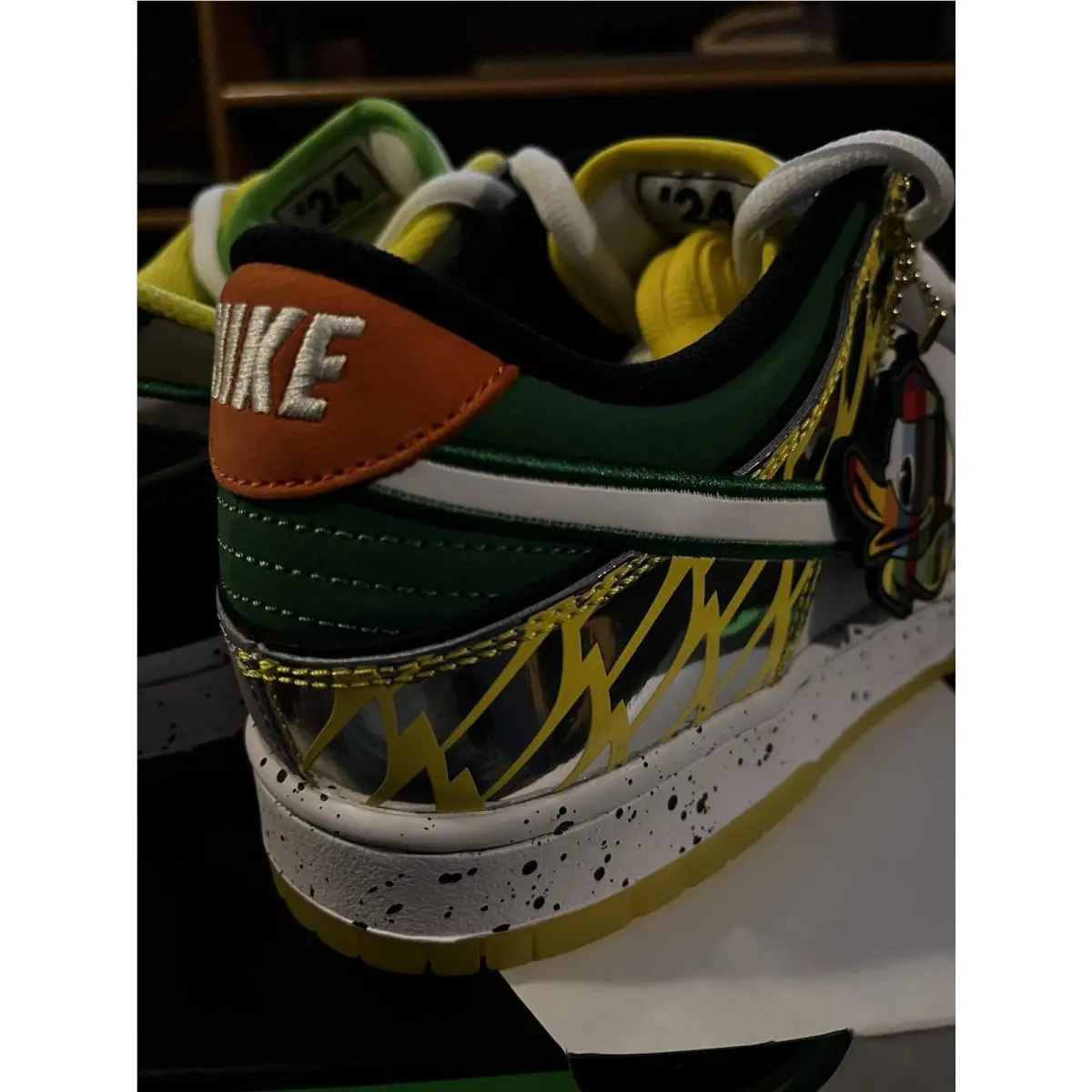 Nike shoes - Nike Dunk Low - Dunk Low - HV1454-100 - Multicolor, Manufacturer: White/Black/Metallic Silver/Apple Green (UPC: 197862884494) 11