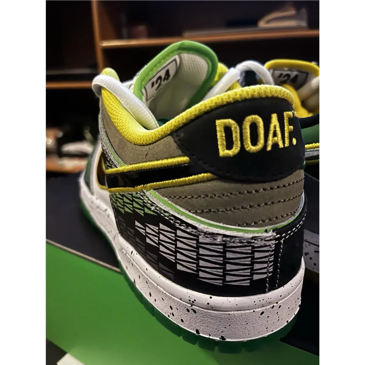 Nike shoes - Nike Dunk Low - Dunk Low - HV1454-100 - Multicolor, Manufacturer: White/Black/Metallic Silver/Apple Green (UPC: 197862884494) 12