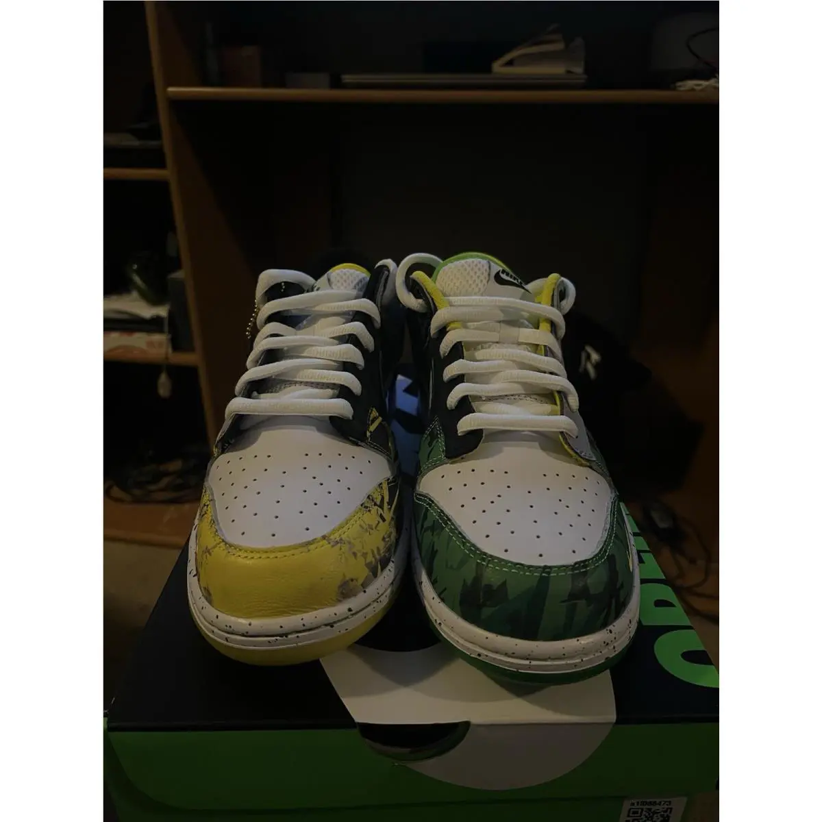 Nike shoes - Nike Dunk Low - Dunk Low - HV1454-100 - Multicolor, Manufacturer: White/Black/Metallic Silver/Apple Green (UPC: 197862884494) 2