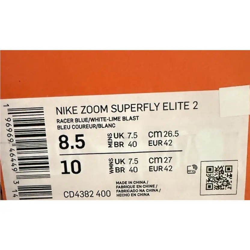 Nike shoes - Nike Zoom Superfly - Zoom Superfly - CD4382-400 - Blue (UPC: 0196969464493) 8