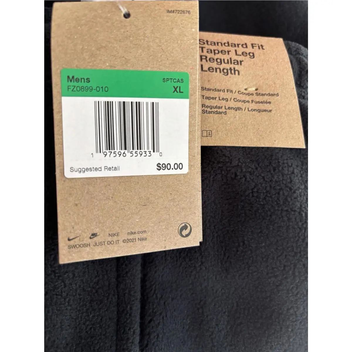 Nike clothing - NIKE Club Bungee - Club Bungee - FZ0899-010 - Black (UPC: 197596559330) 0