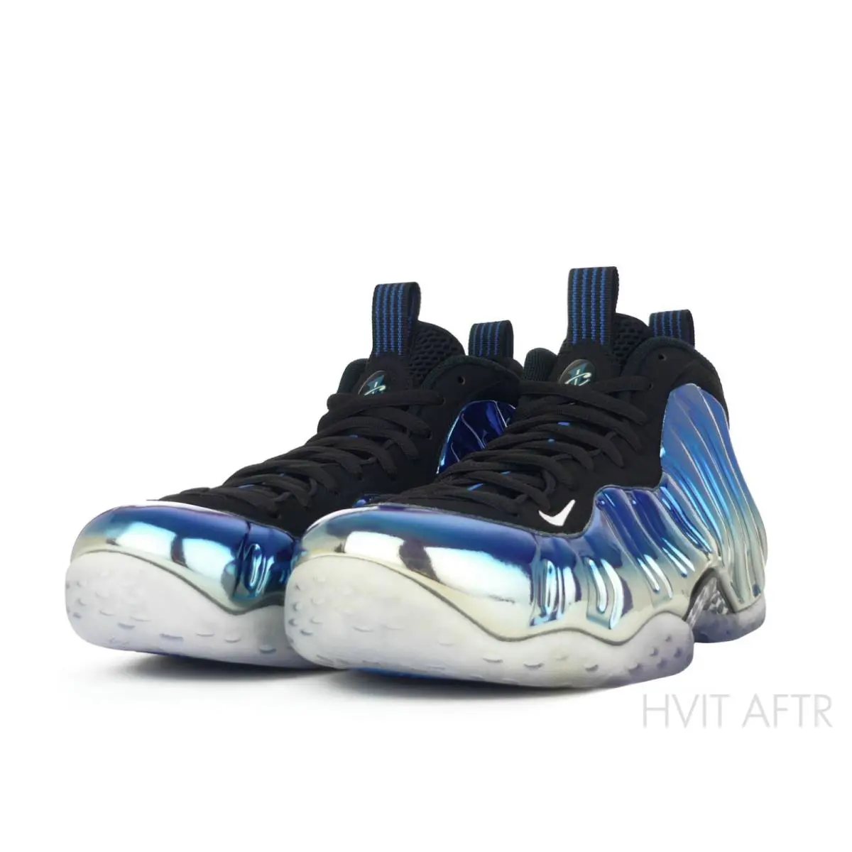 Nike shoes - Nike Air Foamposite One - Air Foamposite One - 575420-008 - Metallic Silver/White/Dark Neon Royal/Black (UPC: 886912252733) 3