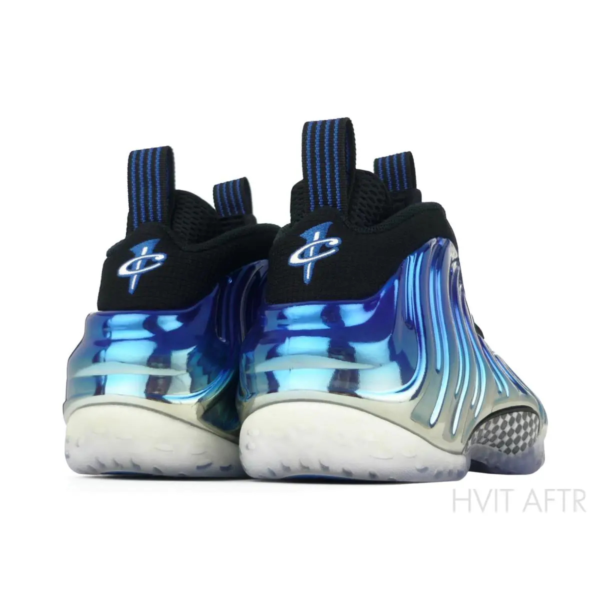 Nike shoes - Nike Air Foamposite One - Air Foamposite One - 575420-008 - Metallic Silver/White/Dark Neon Royal/Black (UPC: 886912252733) 4