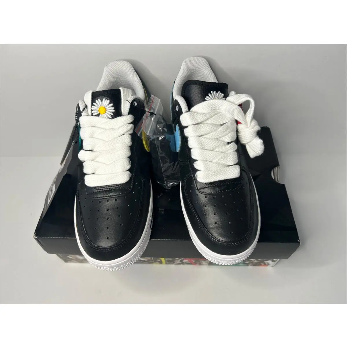 Nike shoes - Nike Air Force 1 - Air Force - Black White New Emerald Pinkfire II 0