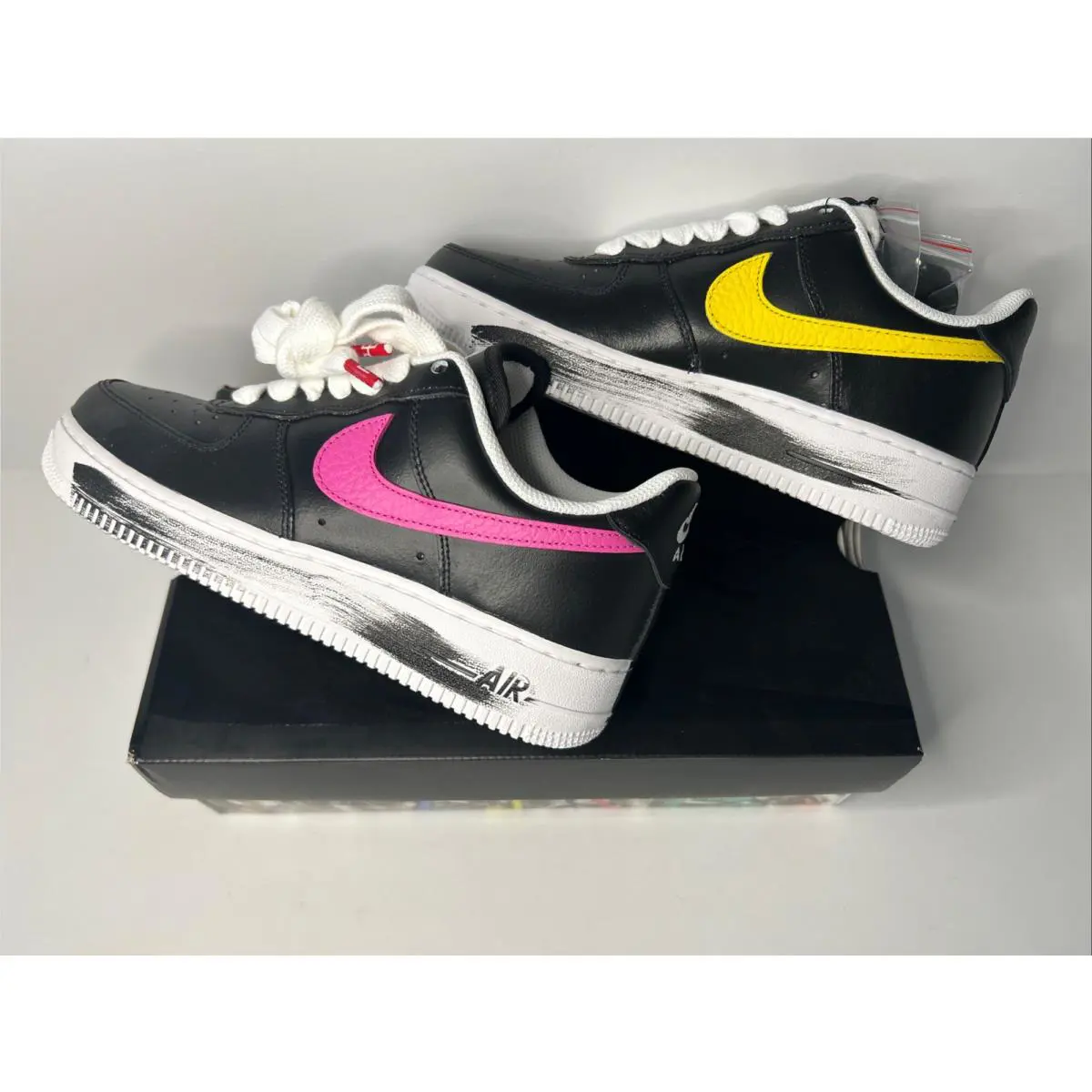 Nike shoes - Nike Air Force 1 - Air Force - Black White New Emerald Pinkfire II 3
