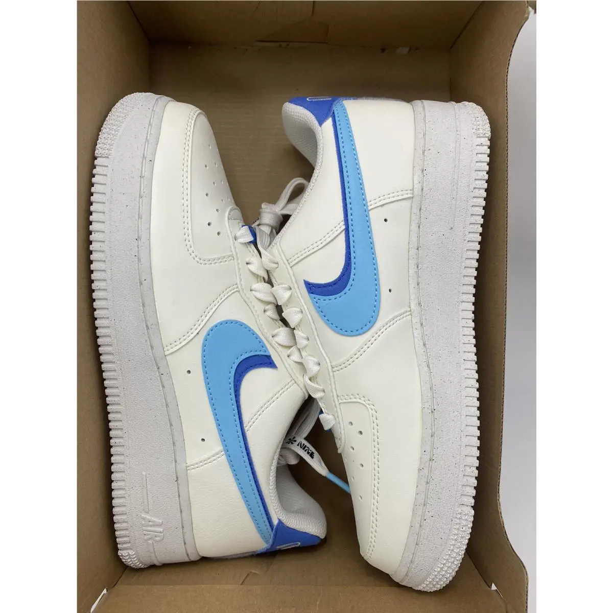 Nike shoes - Nike Air Force 1 - Air Force - DO9786 100 - Sail/Blue Chill-Medium Blue (UPC: 196149223896) 5