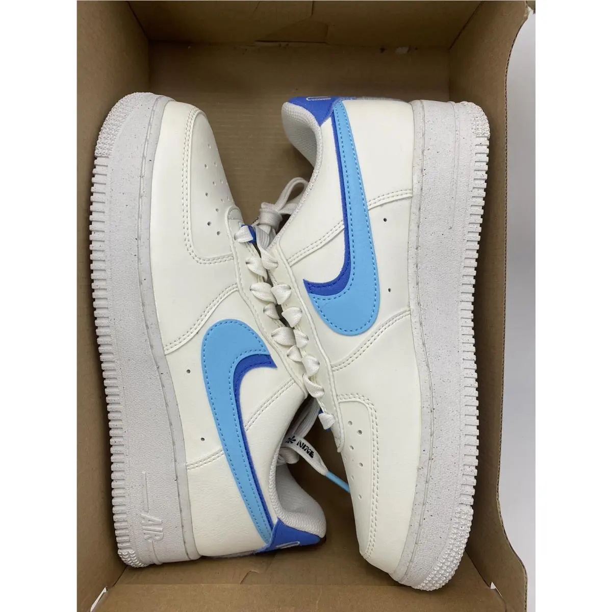 Nike shoes - Nike Air Force 1 - Air Force - DO9786 100 - Sail/Blue Chill-Medium Blue (UPC: 196149223896) 5