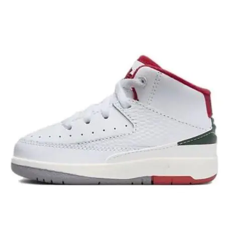 Toddler`s Jordan 2 Retro Origins White/fire Red-fir-sail DQ8563 101 - 5