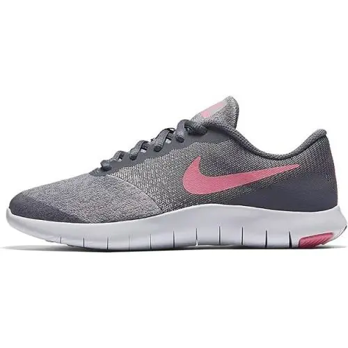Nike Flex Contact Grey/pink/white 917937-003 Youth Size 7y - Gray