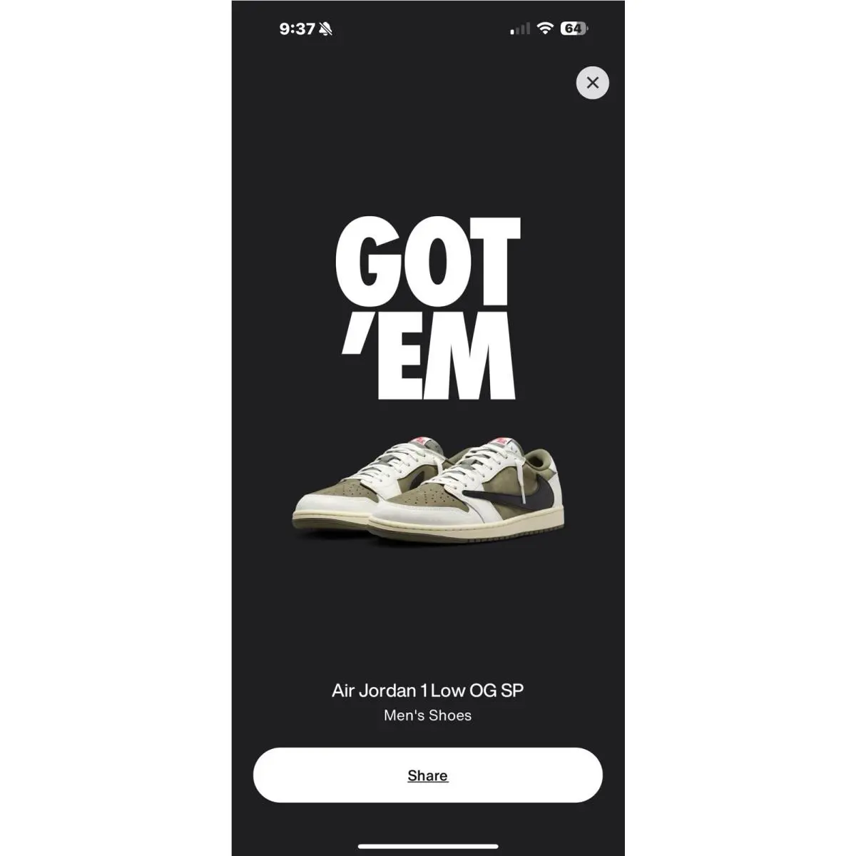 Nike shoes - Air Jordan 1 - Air - DM7866-200 - Olive 0