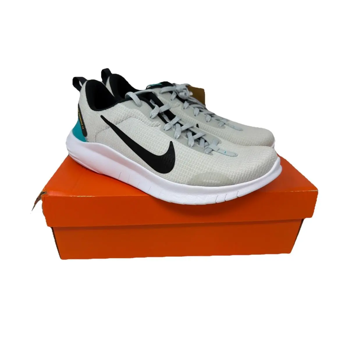 Nike Flex Experience RN 12 Pure Platinum Black/white Women`s Sz 11 DV0746 002