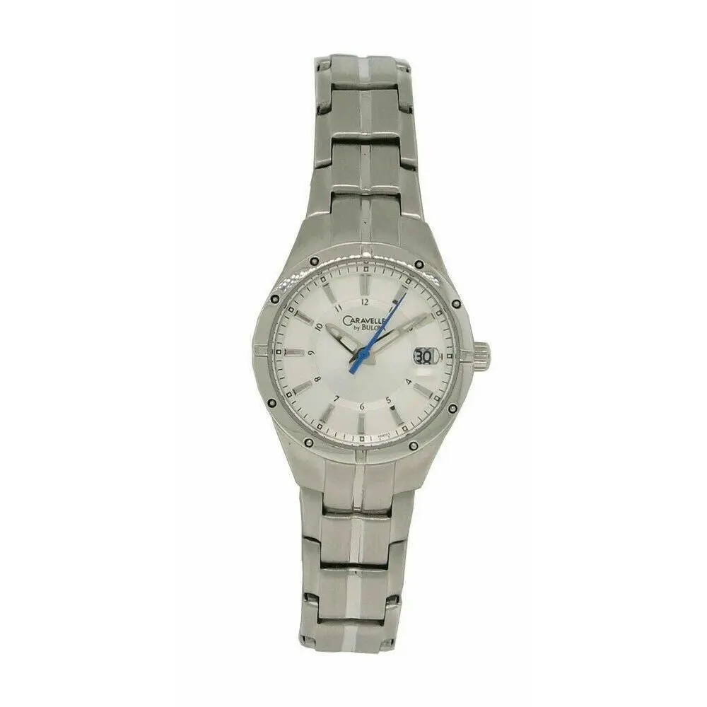 Caravelle by Bulova Women`s Silver Tone Round Analog Date Watch 43M103