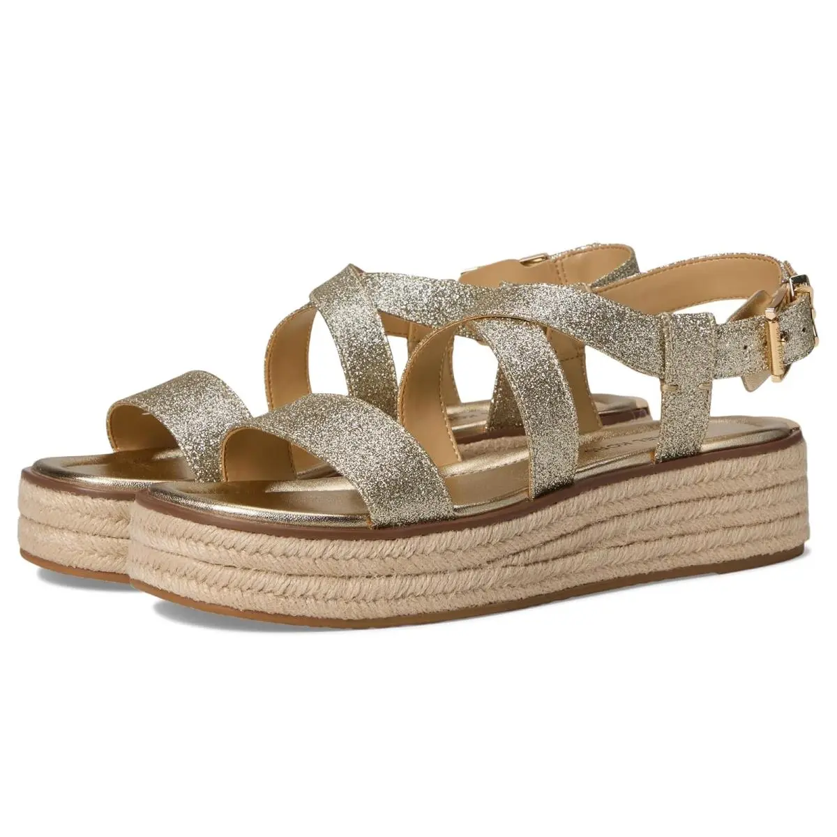 Woman`s Sandals Michael  Lynn Espadrille Sandal Pale Gold by Michael Kors