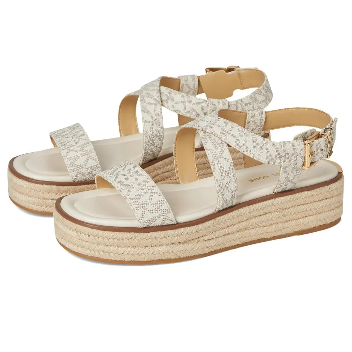 Woman`s Sandals Michael  Lynn Espadrille Sandal Vanilla by Michael Kors