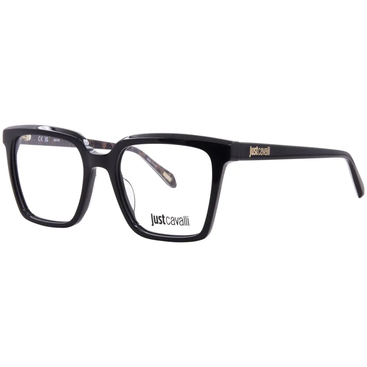 Just Cavalli VJC083 0700 Eyeglasses Women`s Shiny Black Full Rim 52mm