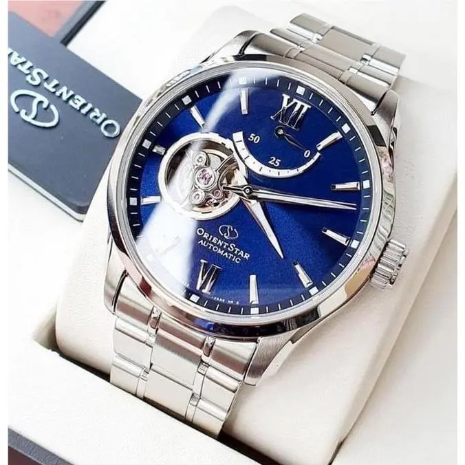 Star Automatic Blue Dial RE-AT0001L Sapphire Crystal Men`s Watch by Orient