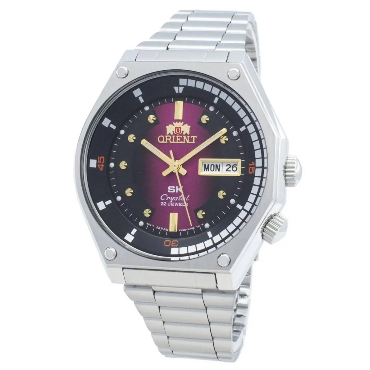 22 Jewels Automatic Black and Pink Dial RA-AA0B02R19B Men`s Watch by Orient
