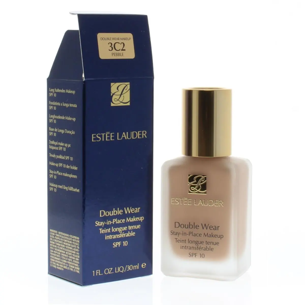 Estee Lauder Double Wear Stay-in-place Makeup Spf 10 3C2 Pebble 1oz/30ml