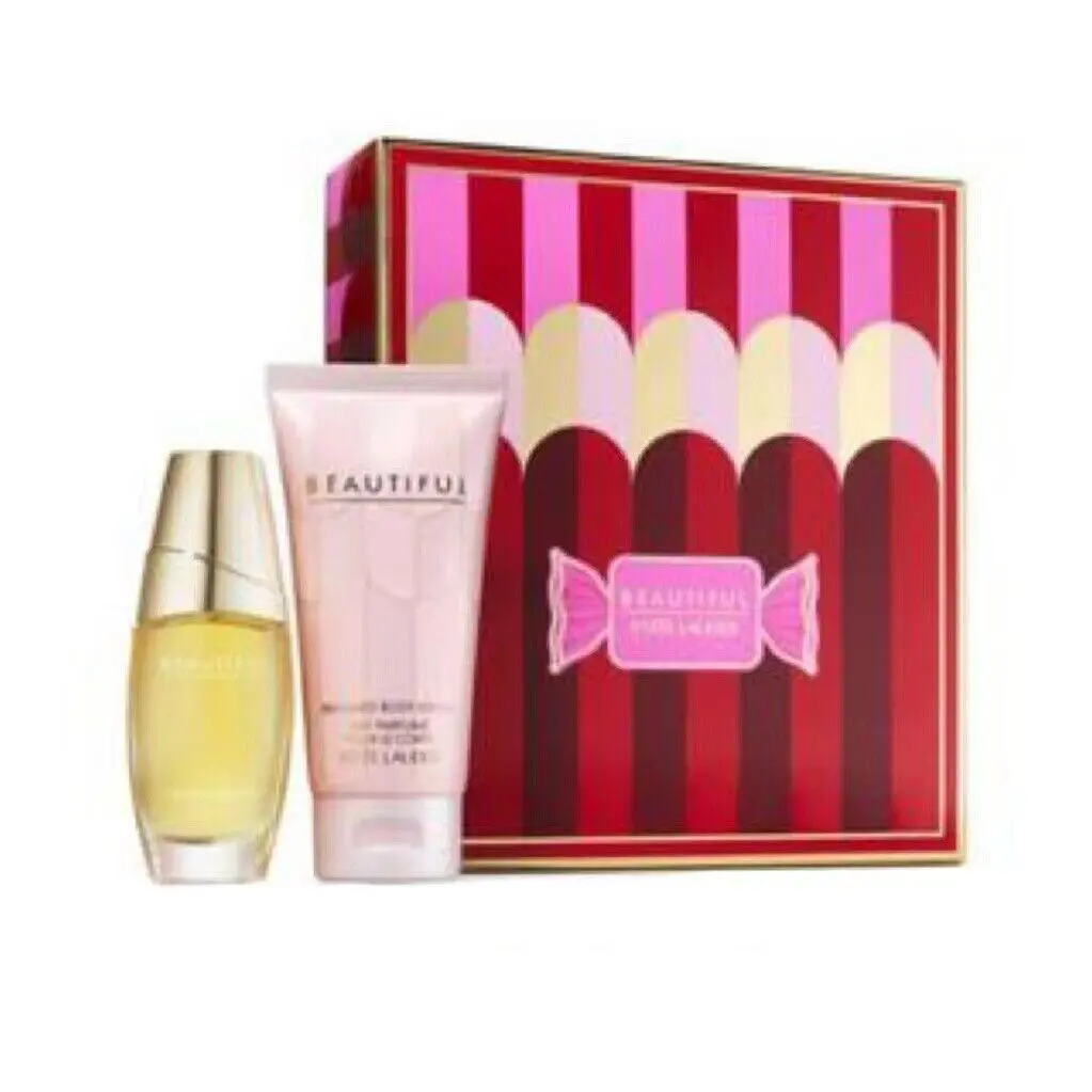 Estee Lauder Beautiful Perfect Delights 2-Pc. Gift Set Body Lotion Box Damage