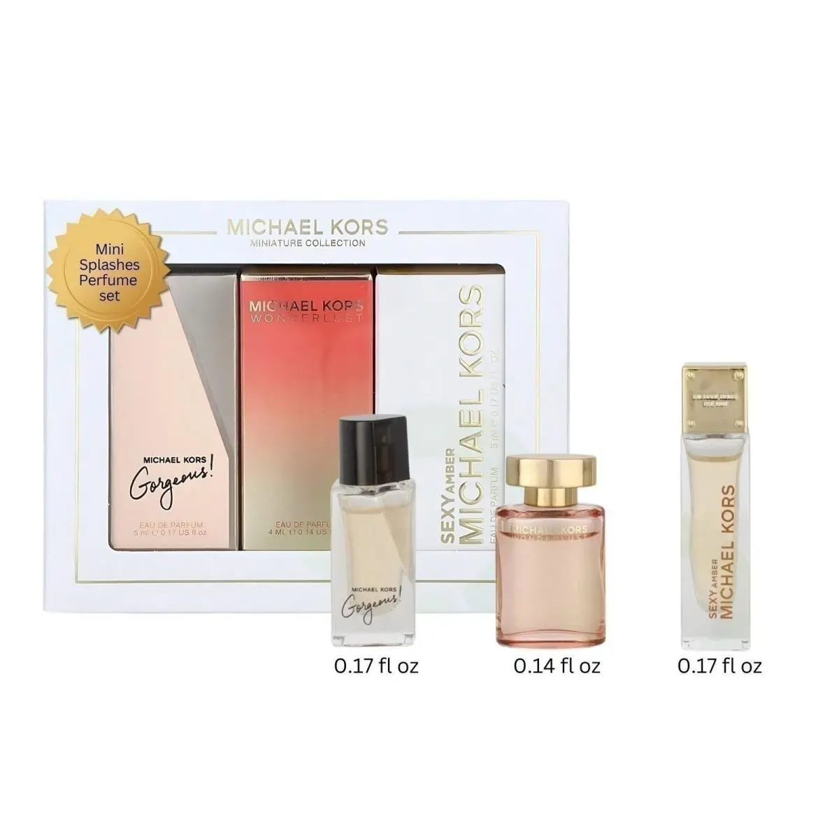 Michael Kors Perfume For Women Variety Gift Set Mini Edp Splashes