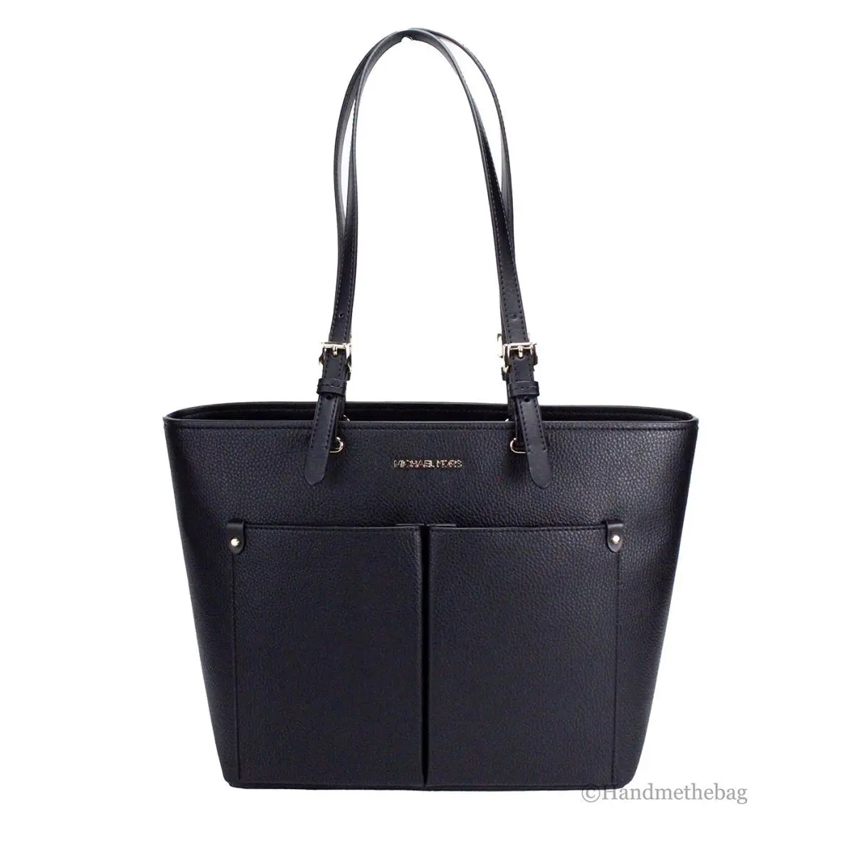 Michael Kors Medium Leather Double Pocket Tote Bag