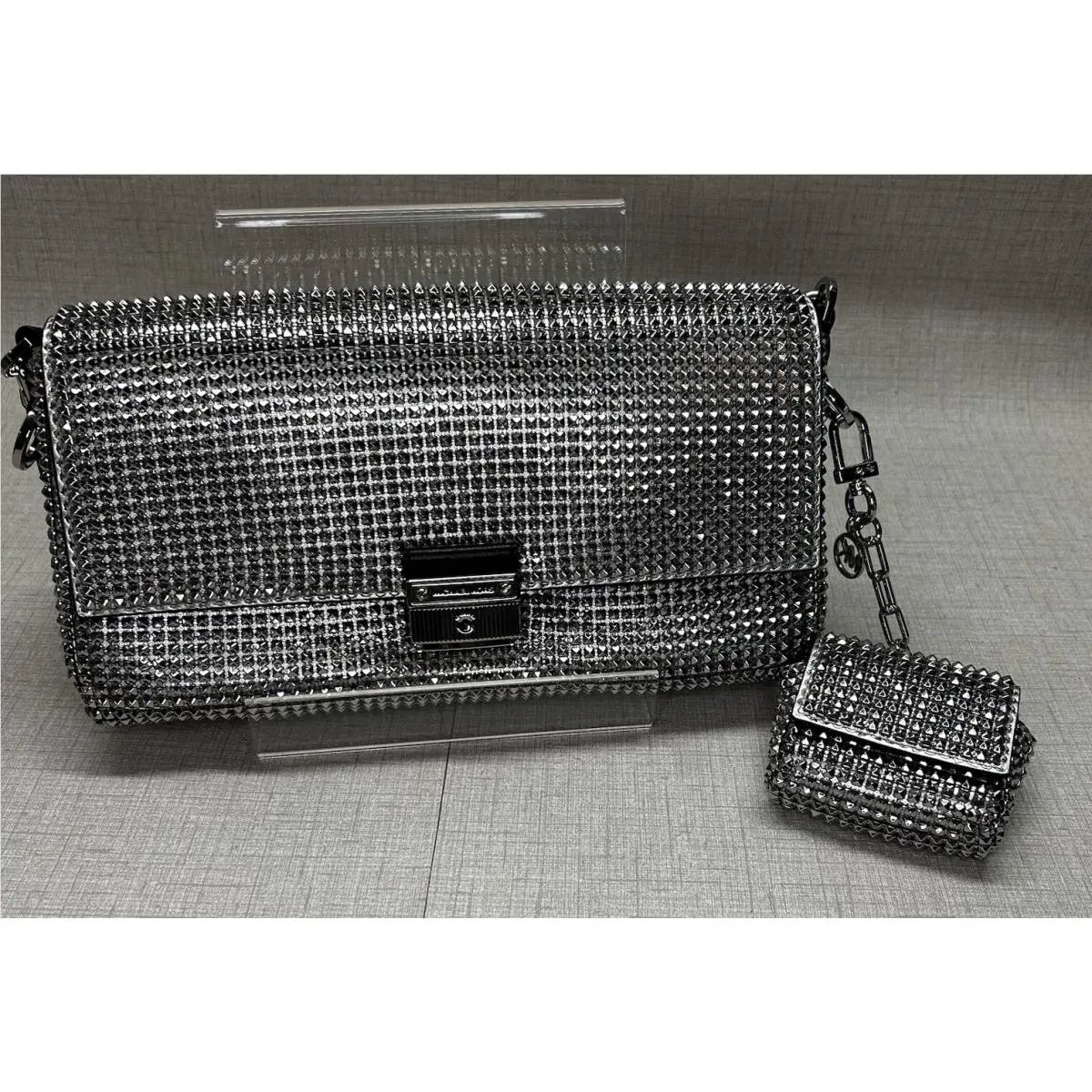 Michael Kors Bradshaw Ltd Edition 347/500 Metallic Shoulder Bag W/ Dust Bag