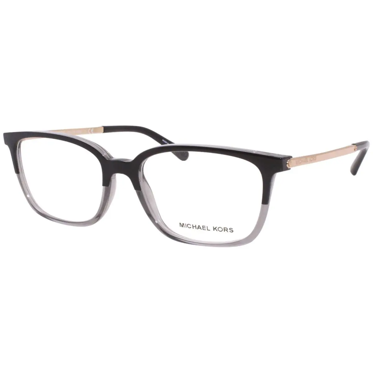 Michael Kors Bly MK4047 3280 Eyeglasses Black/grey/rose Gold Optical Frame 53mm - Frame: Black