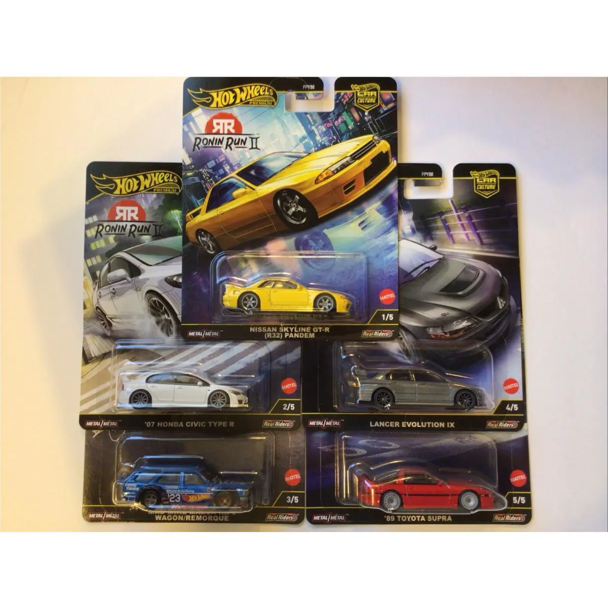 2025 Hot Wheels Premium Car Culture Ronin Run Full Set Of 5 Ships Free IN US