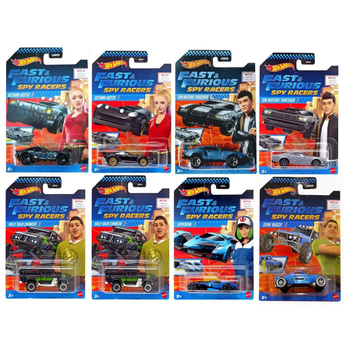 Hot Wheels Fast Furious Spy Racers 10-Pack