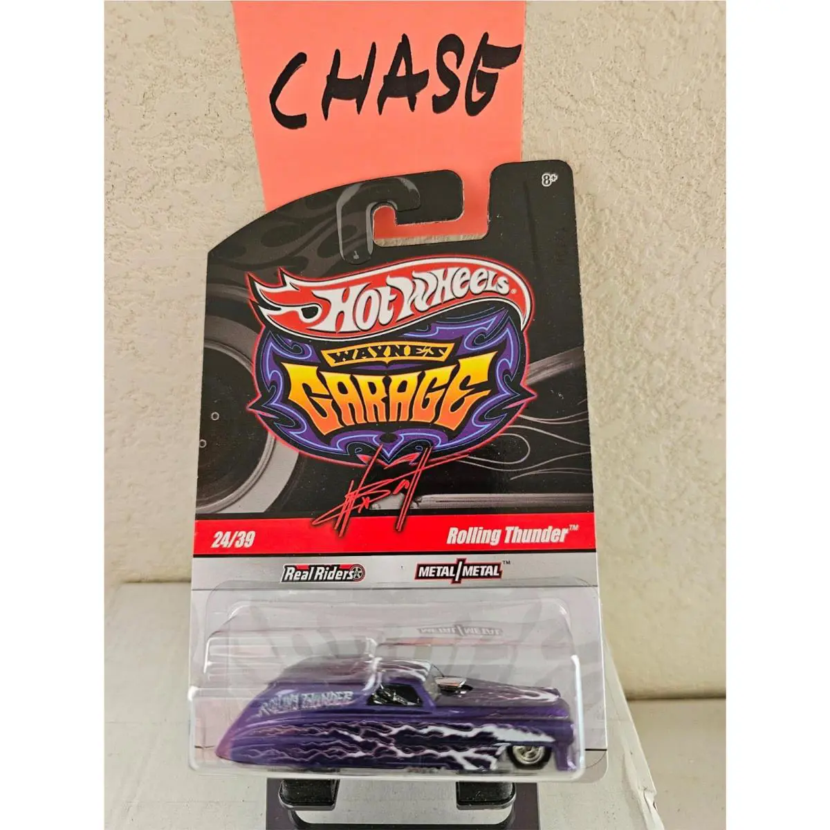 Hot Wheels Wayne`s Garage Rolling Thunder 24/39 Real Riders Chase K5