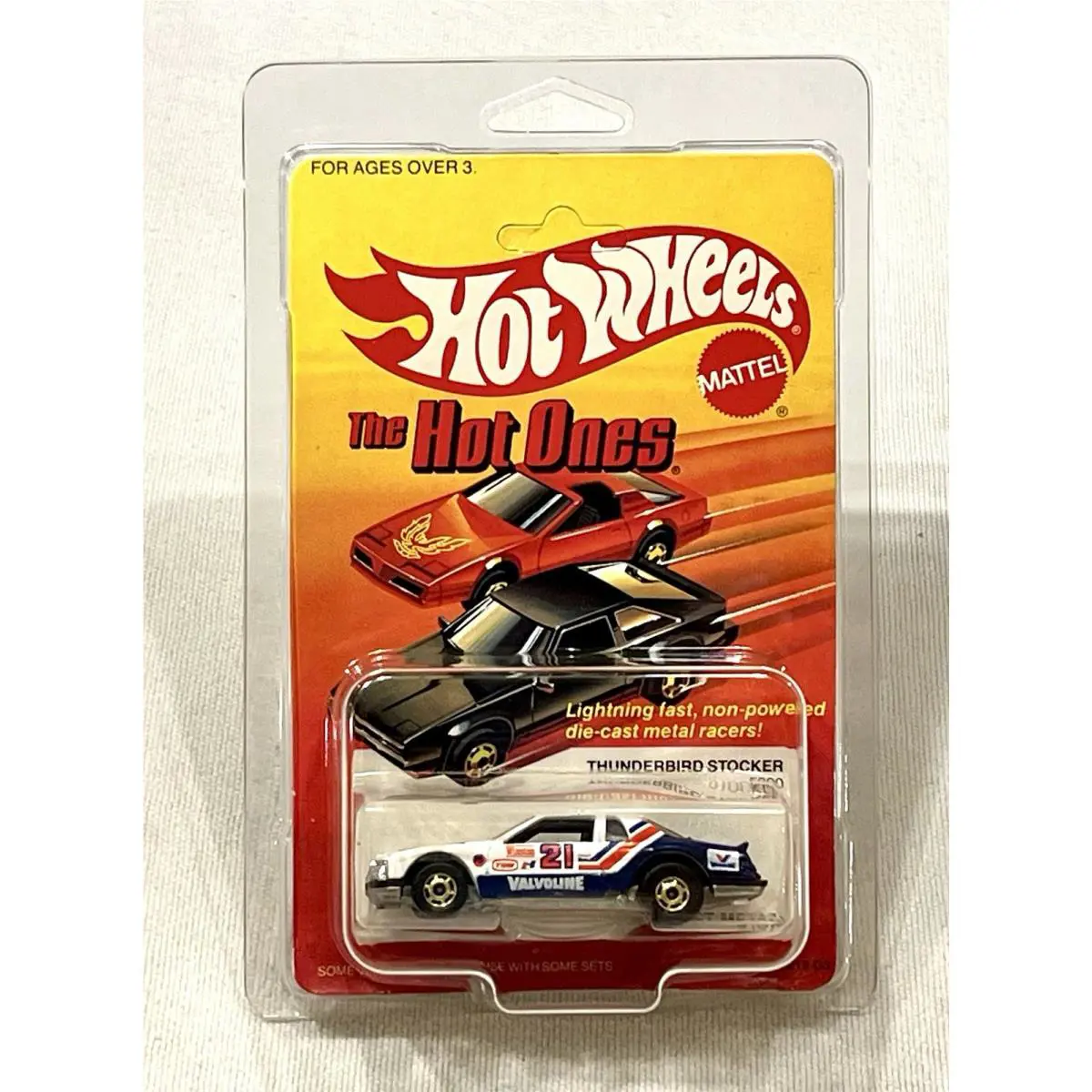 1980 s Hot Wheels Hot Ones Valvoline Thunderbird Stocker Unpunched Moc 5900