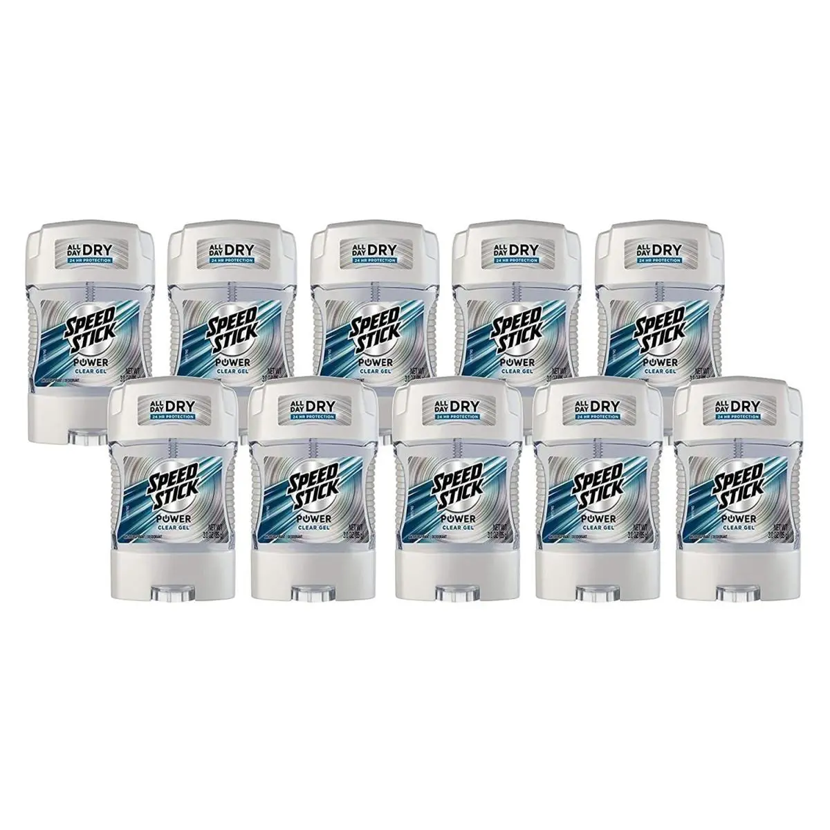 Anti-perspirant Deodorant Power Gel 3 Ounce Pack of 10 by Speed Stick