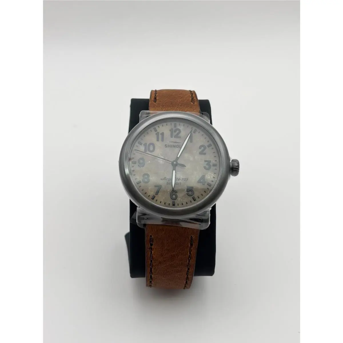 The Runwell Leather Strap Men`s Watch S0120245779 by Shinola