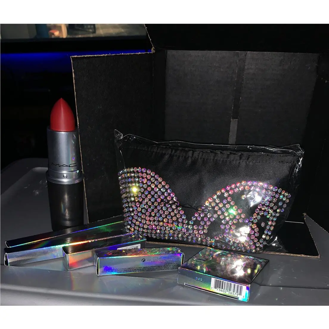 2020 Mac Selena La Reina Makeup Bag Canister Highlighter Lipstick Lip Pencil
