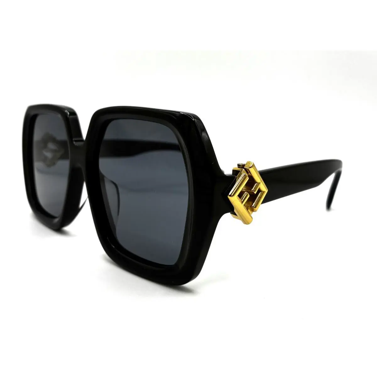 Fendi FE40139F FE 40139F 01V Black Sunglasses 54-17-135 Rx