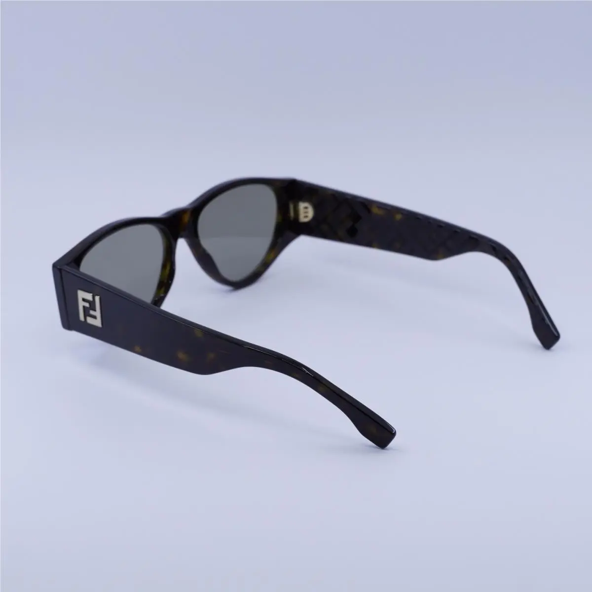Fendi FE40158I 52E Dark Havana/brown 55-15-145 Sunglasses 