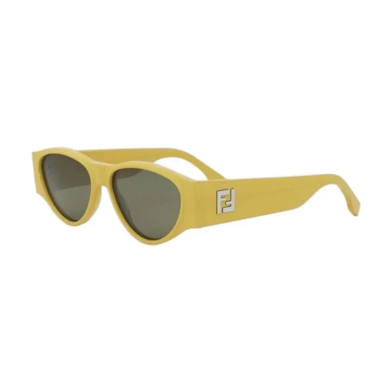 Fendi FE40158I Sunglasses Sun Glasses 39N Shiny Yellow 55mm Women