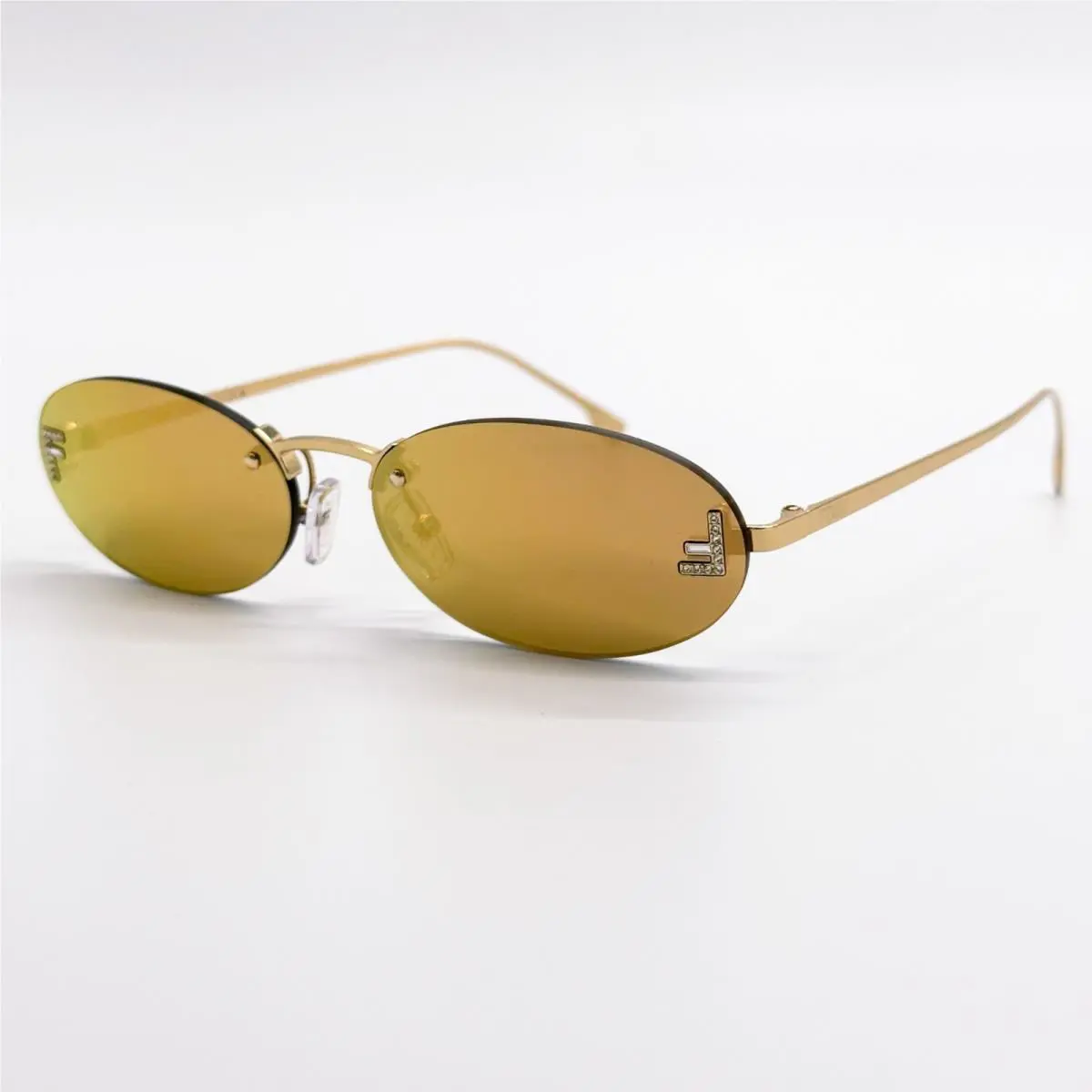 FE4075US 30L Round Gold Mirror Fendi Womn Sunglasses