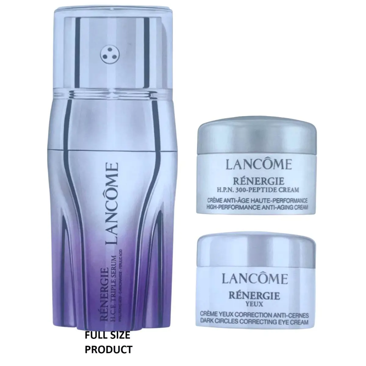 Lancome Renergie H.c.f. Triple Serum Discovery Set 3-Pc For Eyes Value