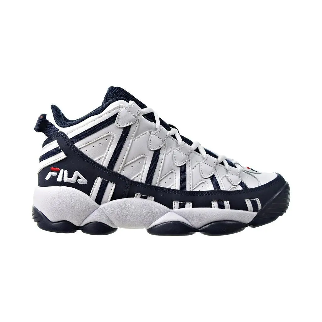Fila Stackhouse Spaghetti Big Kids White Navy Red Shoes All Sizes - 3BM00783-125