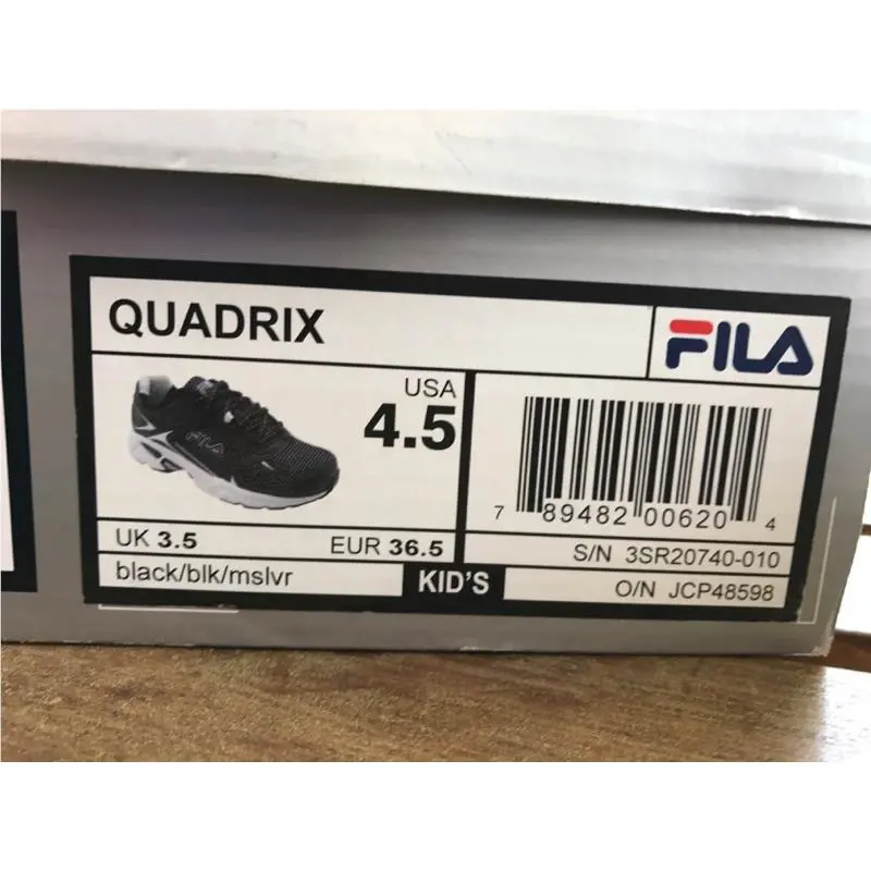 Fila shoes - Black/Silver/ (UPC: 789482415969) 3