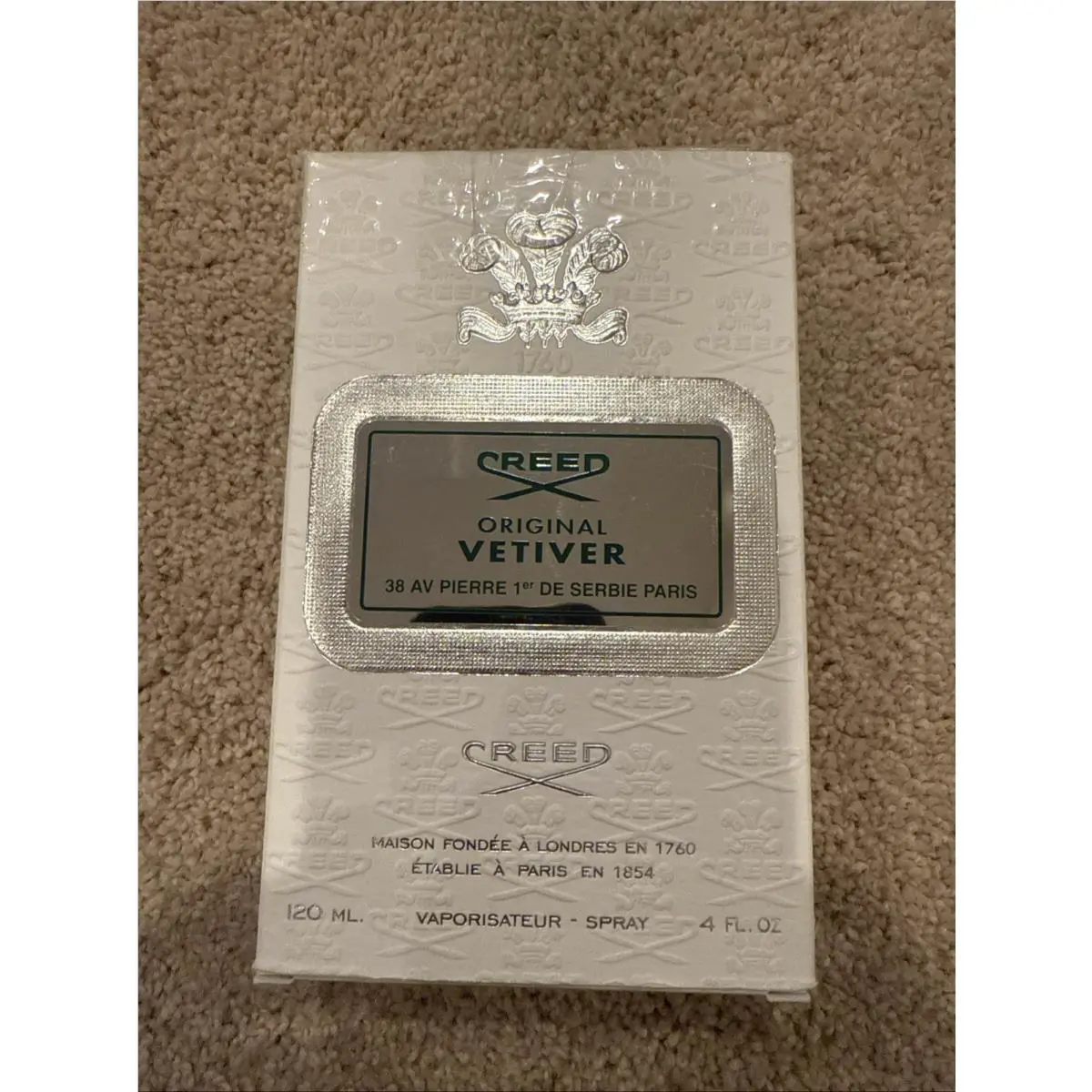 Creed Vetiver 4oz 120ml Edp Spray For Men Rare Size