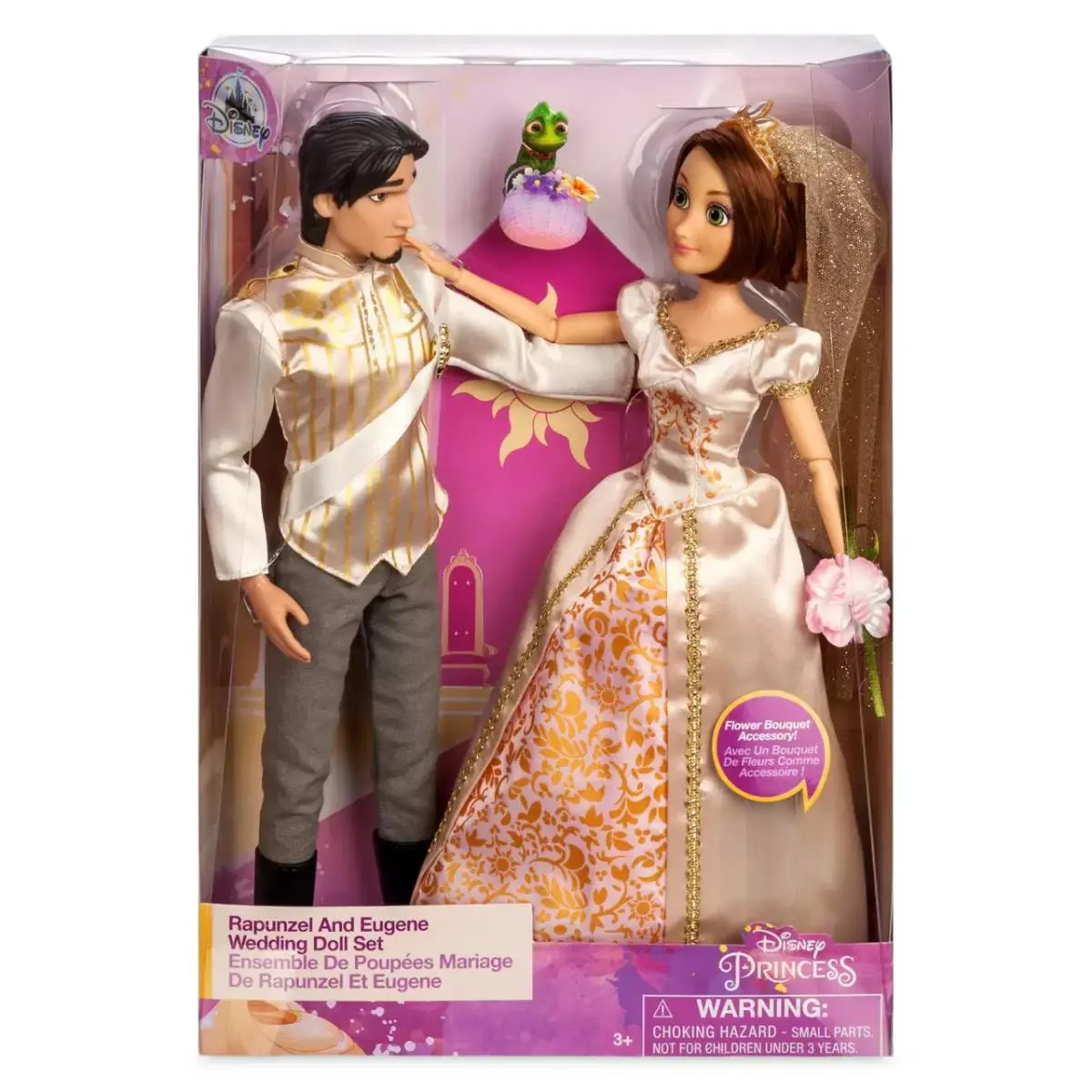 Disney Rapunzel and Eugene Wedding Doll Set Classic Princess Tangled Ever After