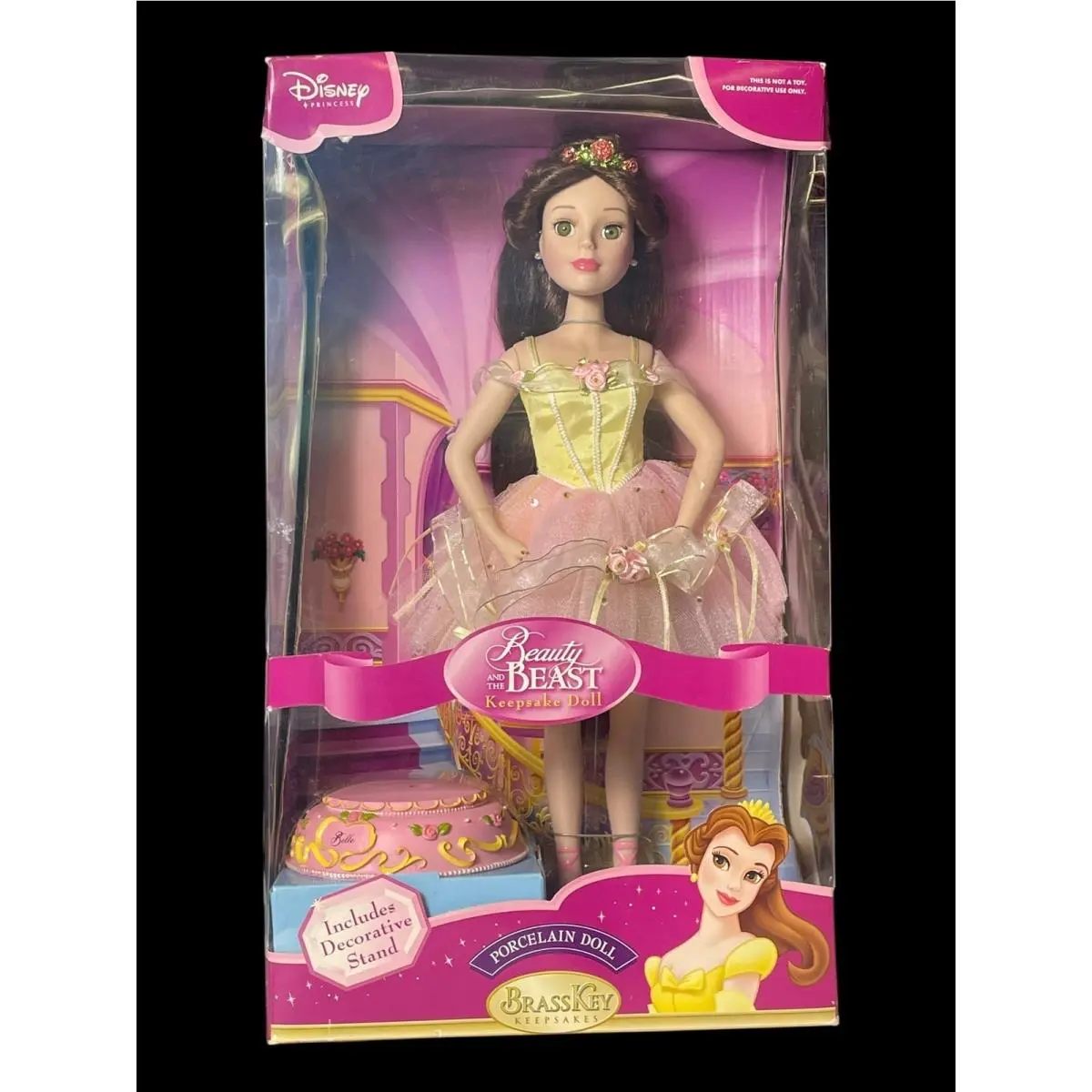 2004 Brass Key Keepsakes Disney Princess Belle Beauty The Beast Porcelain Doll